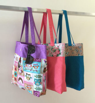 Trio of Reusable Grocery Bags - Andrie Designs