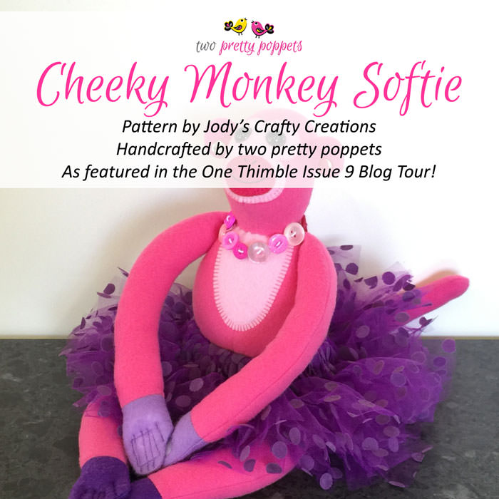 Cheeky Monkey Softie - two pretty poppets