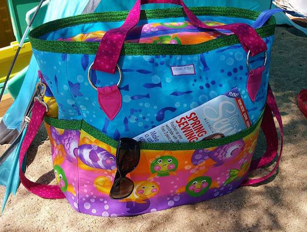 Awesome underwater-themed Summer Lovin' Beach Tote - Andrie Designs