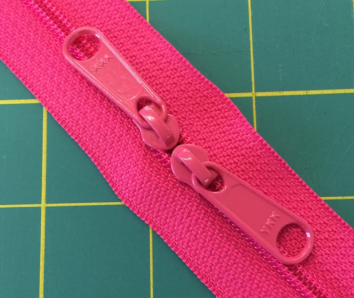 Creating a Double Pull Zipper - two pretty poppets
