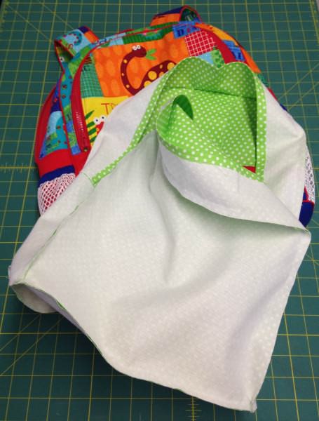 Adventure Time Backpack Sew Along: Day Four: Creating the Lining - two pretty poppets