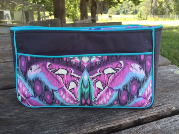 Butterfly Tula Pink-themed Carry All Flexi Clutch - Andrie Designs
