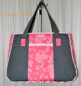 Pretty 'n pink Goin' Uptown Tote - Andrie Designs