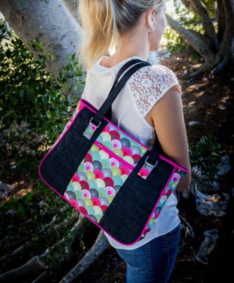 Carries great on your shoulder! Goin' Uptown Tote - Andrie Designs