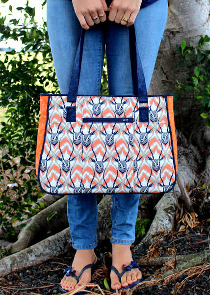 Cotton + Steel-themed Goin' Uptown Tote - Andrie Designs