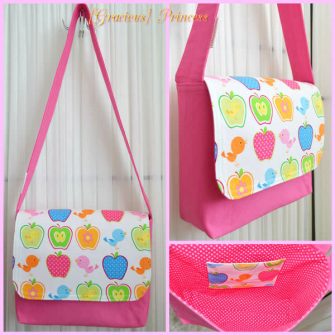 Pretty and pink Good-To-Go Messenger Bag - Andrie Designs