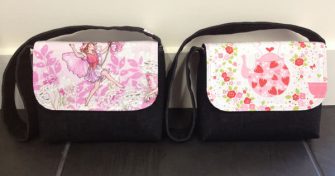 Fairies and tea parties Good-To-Go Messenger Bags - Andrie Designs