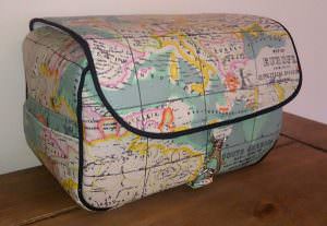 Travel the globe Hang About Toiletry Bag - Andrie Designs