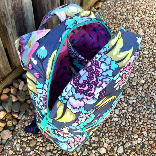 Inside view of the Little Freehand Pack - Andrie Designs