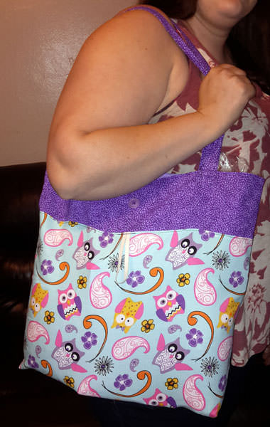 Pretty purple owls Reusable Grocery Bag - Andrie Designs