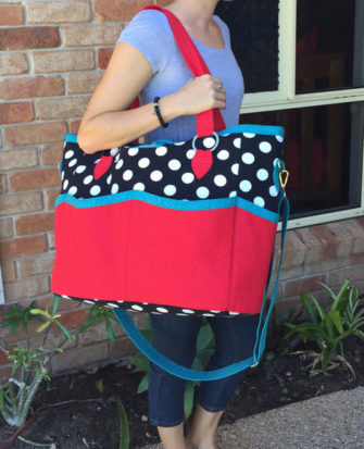 She's a great sized bag! Summer Lovin' Beach Tote - Andrie Designs