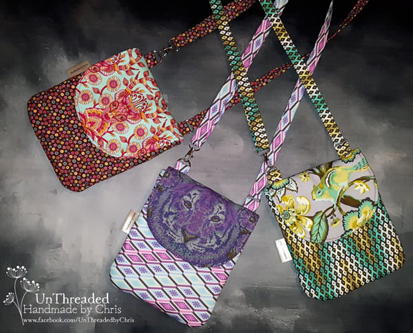 Three by Unthreaded by Chris - Polly Cross Body Pouch - Andrie Designs