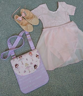 Ballet bag - All Sewn Up by Stacey - Polly Cross Body Pouch - Andrie Designs