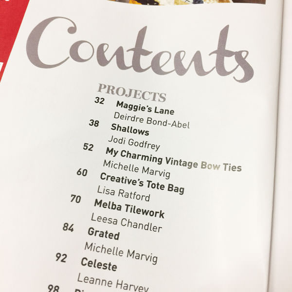 Creative's Tote in QC Magazine Issue #84 - Andrie Designs
