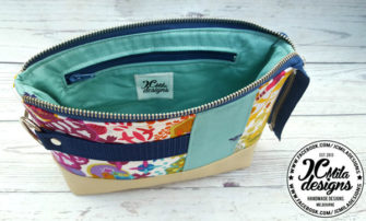 Inside of the Alison Glass-themed Classic Clutch - Andrie Designs
