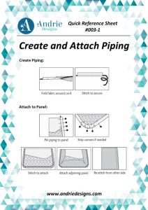 Andrie Designs - Create and Attach Piping Tutorial