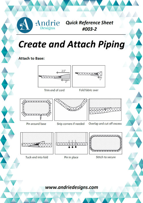 Andrie Designs - Create and Attach Piping Tutorial