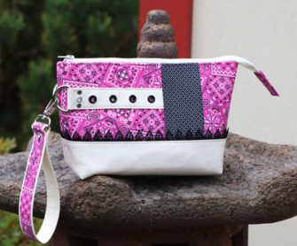 Stunning pink with added lace Classic Clutch - Andrie Designs