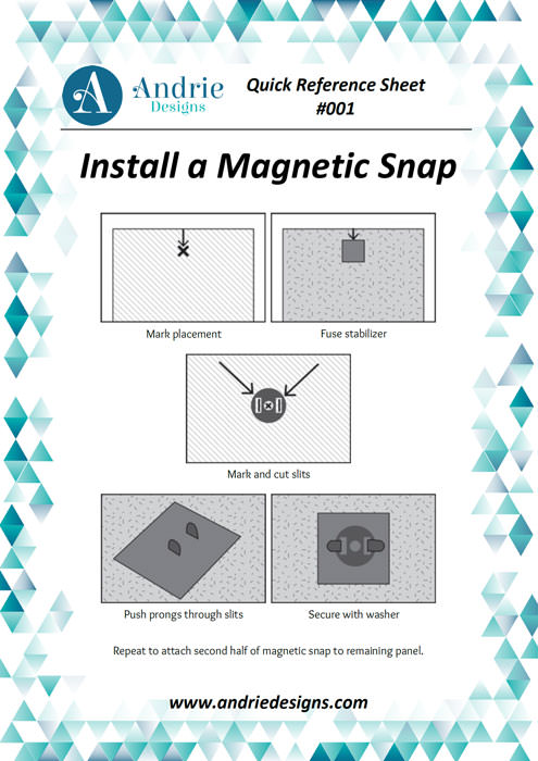 Andrie Designs - Install a Magnetic Snap Tutorial