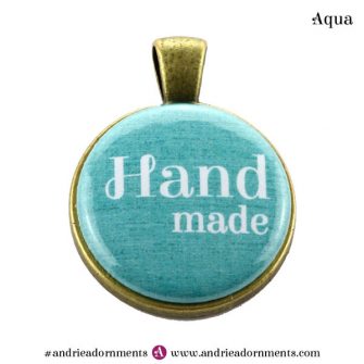 Aqua on Antique Brass - Andrie Adornments