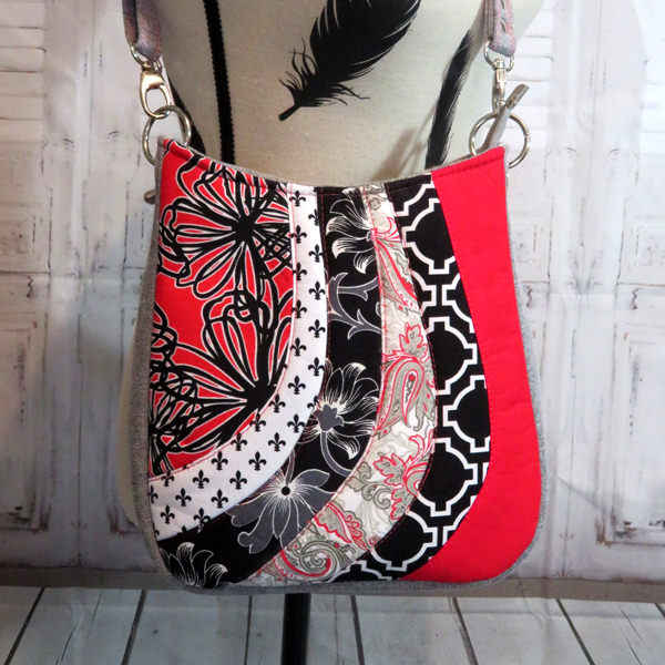 Another classic black, white and red Shades of Yesterday Tote Bag - Andrie Designs