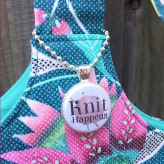 Magenta Knit Happens Custom Adornment - Andrie Adornments