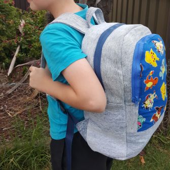 Fun Pokemon version of the Adventure Time Backpack - Andrie Designs