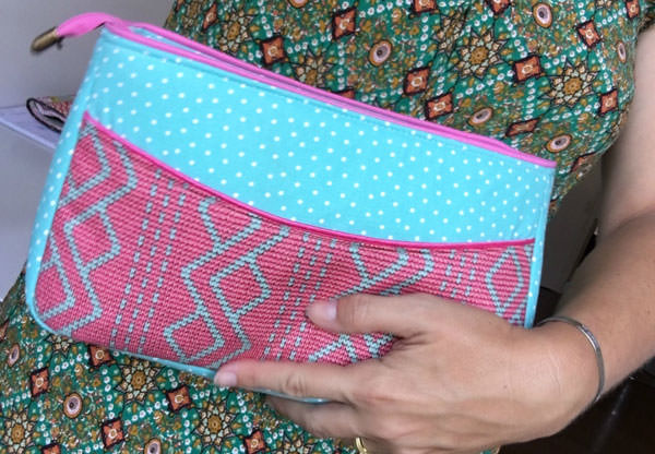 Such a great size to hold! Carry All Flexi Clutch - Andrie Designs