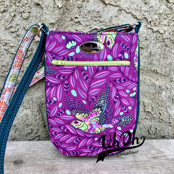 Back of the Tula Pink Spirit Animal Mini Shades Pouch - Andrie Designs
