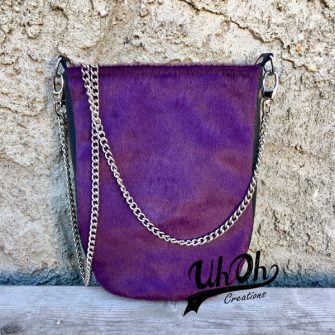 Check out this purple leather plain front Mini Shades Pouch - Andrie Designs