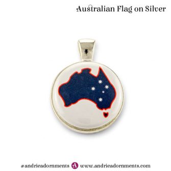 Silver Australian Flag - Australia Day 2018 - Andrie Adornments