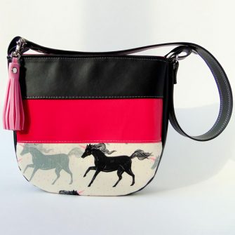 Bright pink and horses! Love this Summertime Sling! - Andrie Designs