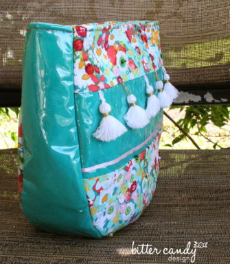 Floral with tassels make up bag! Summertime Sling - Andrie Designs