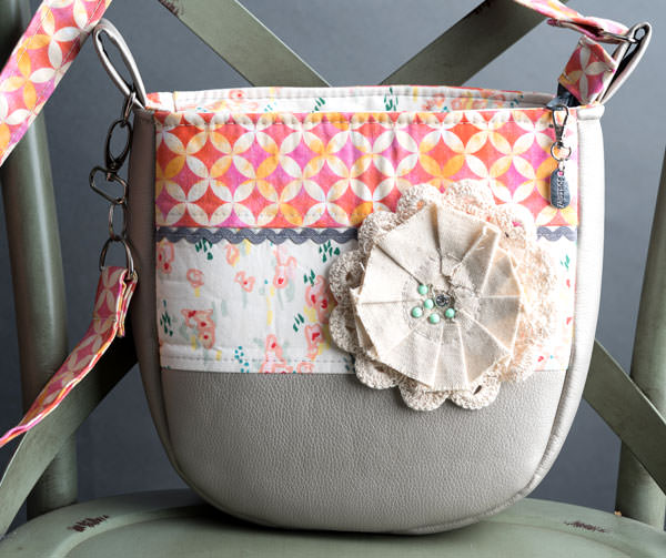 Check out this stunning floral and vinyl Summertime Sling! - Andrie Designs