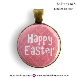 Text on pink - Easter 2018 - Limited Edition - Andrie Adornments