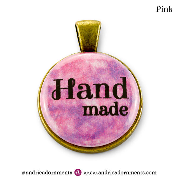 Pink on Antique Brass - Andrie Adornments