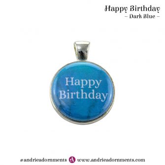 Dark Blue - Happy Birthday - Andrie Adornments