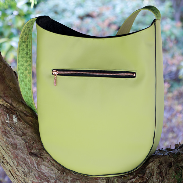 Back view of the citrus S & S Tote - Andrie Designs