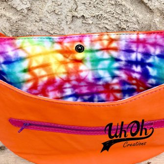 Inside view of the fun and vibrant S & S Tote - Andrie Designs
