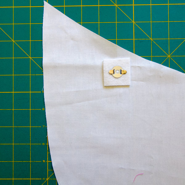 Step 4c - S and S Tote - Magnetic Snap Pocket - Andrie Designs