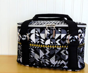 It's black and gold for this Bree's Box Toiletry Caddy! - Andrie Designs