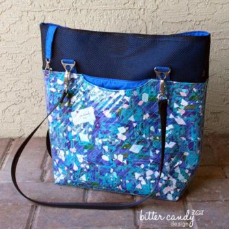 Vinyl, quilting and scraps! Oh my! Classic Market Tote - Andrie Designs