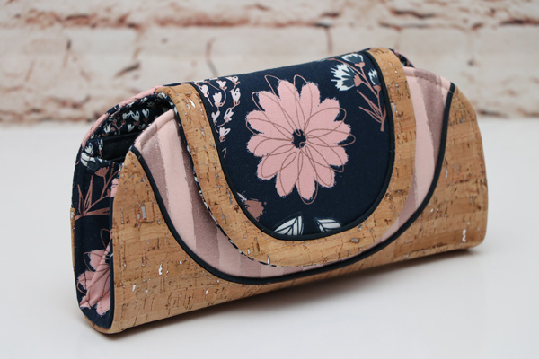 Blush by Riley Blake Designs was used for this Cleo Everyday Wallet - Andrie Designs
