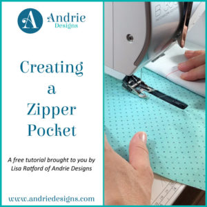 Creating a Zipper Pocket - Andrie Designs