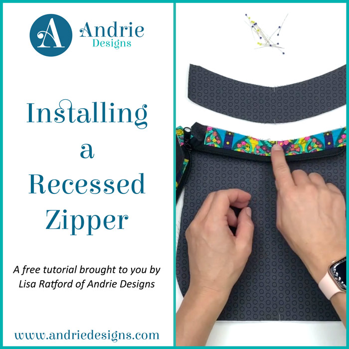 Installing a Recessed Zipper Panel - Andrie Designs