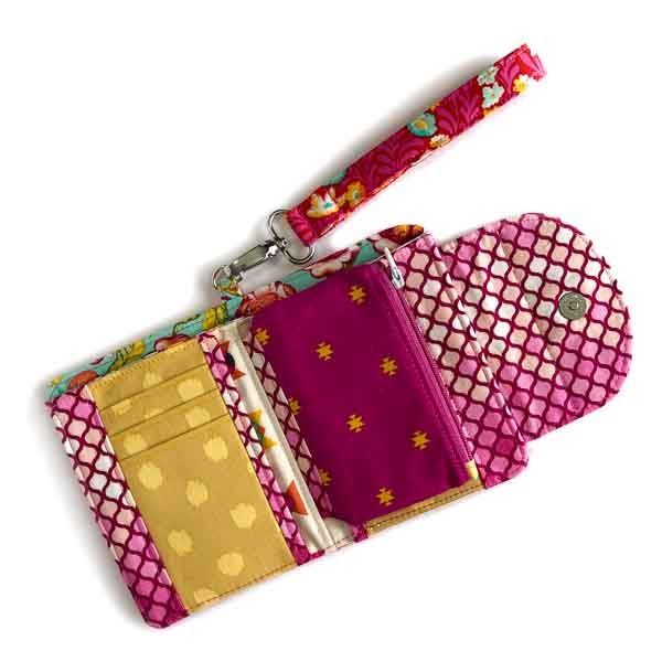 Finished inside of Layla with coin pouch - Layla Coin Pouch - Andrie Designs