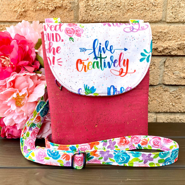 'Live Creatively' Polly Cross Body Pouch - Andrie Designs