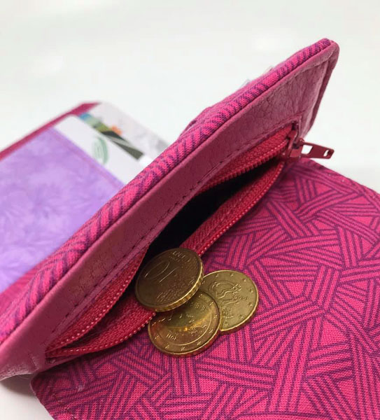 Zip pocket of Margit's Layla - Customer Creations - February 2020 - Andrie Designs