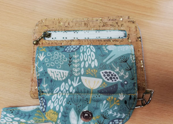 Zipper Pocket of Stacey's Layla Essentials Purse - Andrie Designs