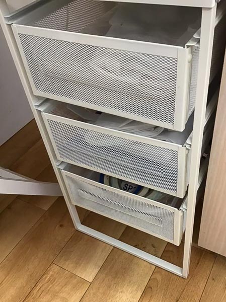 Rosemarie's drawer storage - Storing Interfacing and Stabilisers - Andrie Designs
